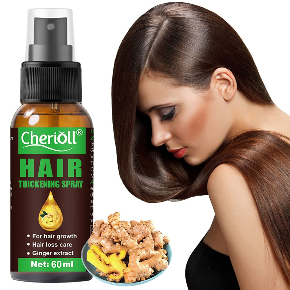 Creșterea părului, anti-căderea părului, spray de creștere a părului, căderea părului și tratamentul părului, pentru subțierea părului, promovează părul mai gros, mai plin și cu creștere mai rapidă, 60ml Ingrijirea parului Naty Shop
