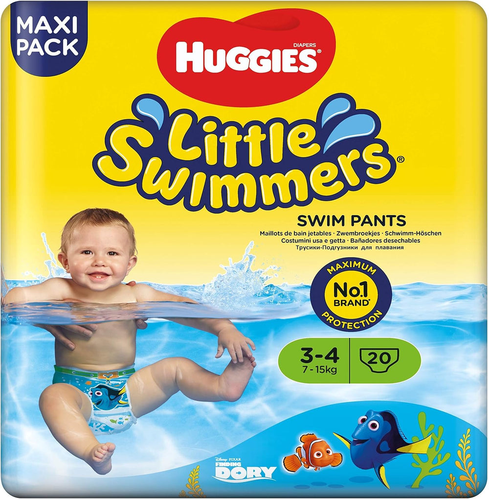 Huggies Little Swimmers Swim Diapers, Size 3-4 (7-15kg), 1 Pack of 20