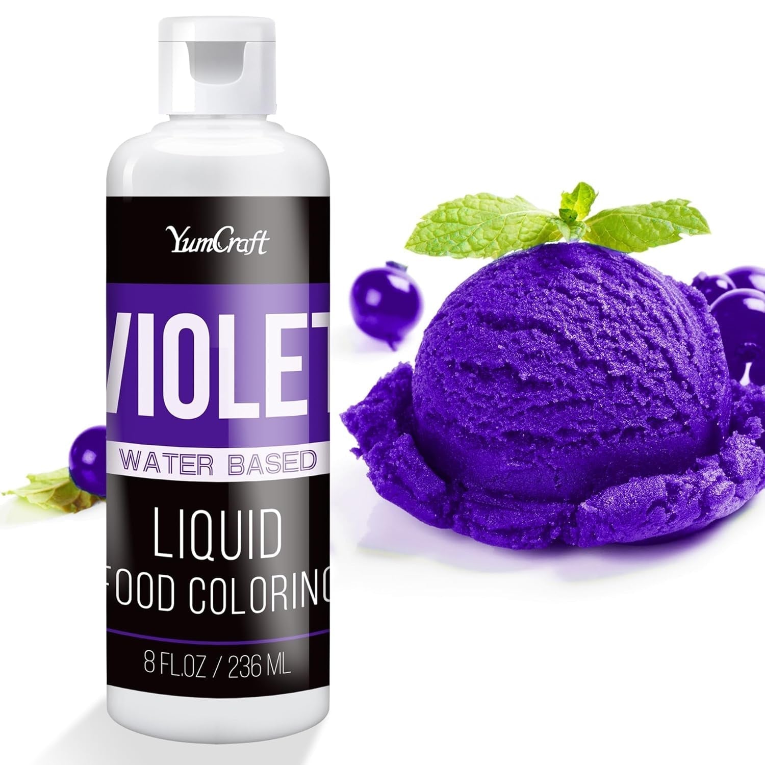 Colorant alimentar - Colorant alimentar lichid foarte concentrat pentru prăjituri, copt, ouă de Paște, băuturi - Colorant alimentar fără zahăr pentru fondant, glazură, slime, decorarea torturilor (Red Velvet, 236ml)
