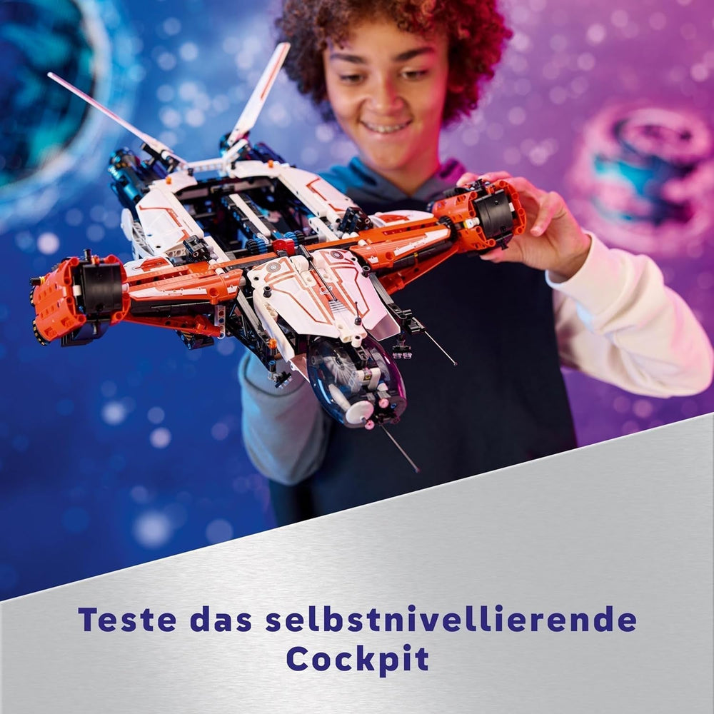 LEGO Technic Vtol Space Transporter LT81, Space Building Set, Space Toy, Spaceship, Mini Rover Playset, Gift for Boys and Girls Over 10 Years Old 42181 Building Sets Besuche den LEGO-Store