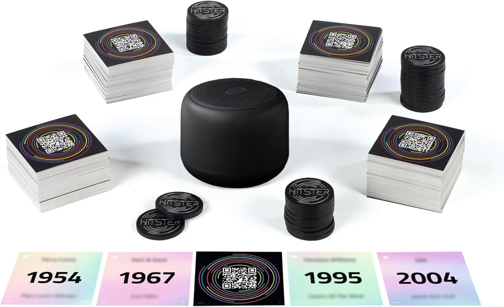Hitster Platinum Edition – Party music game with 500 songs from pop, rock, hip-hop, dance and more, including speaker
