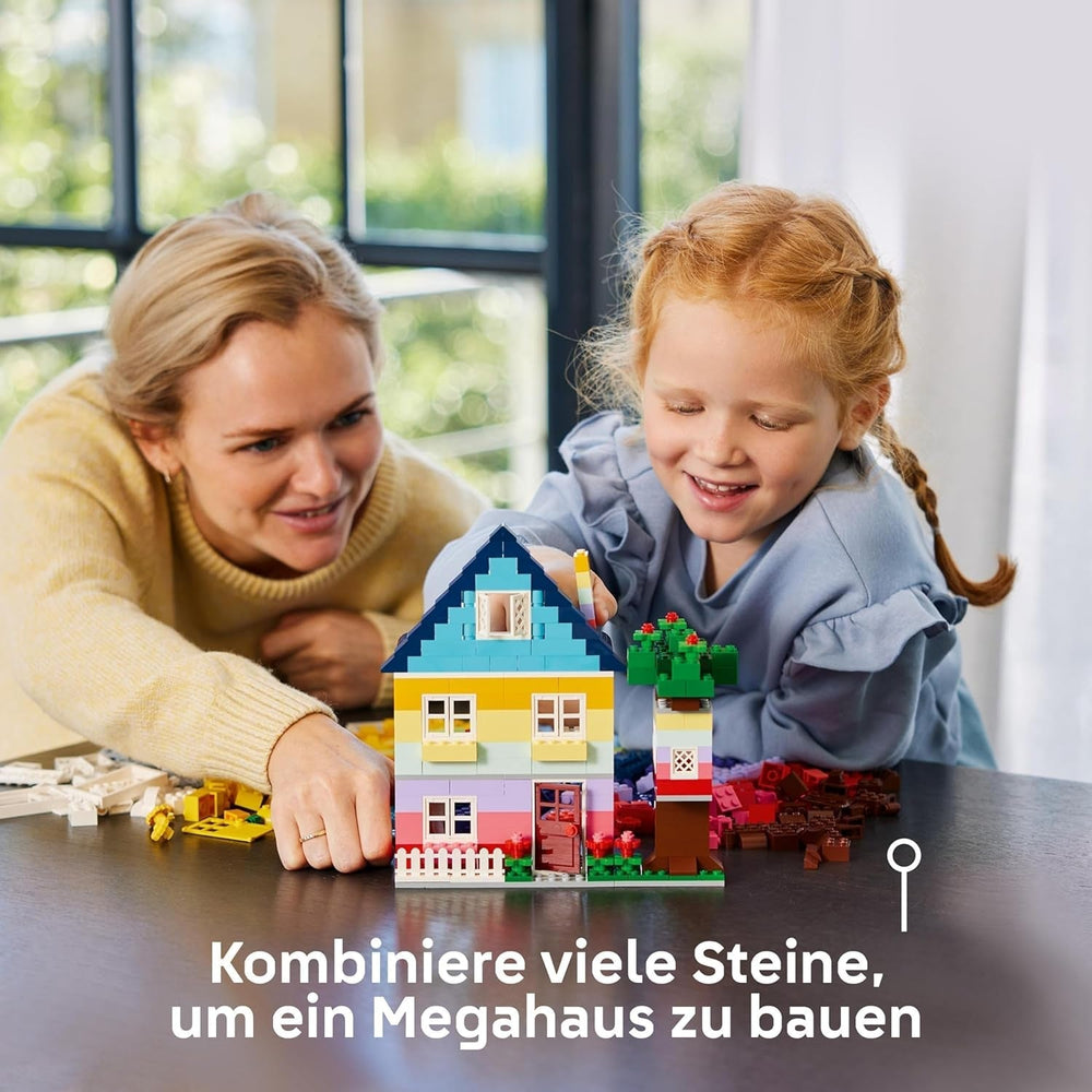 LEGO Classic Creative Houses, Building Bricks Set for Kids, 850 Bricks Building Toy, House Building Toy with Accessories, Gift for Boys and Girls 4 Years Old 11035 Building Sets Beuche den LEGO-Store