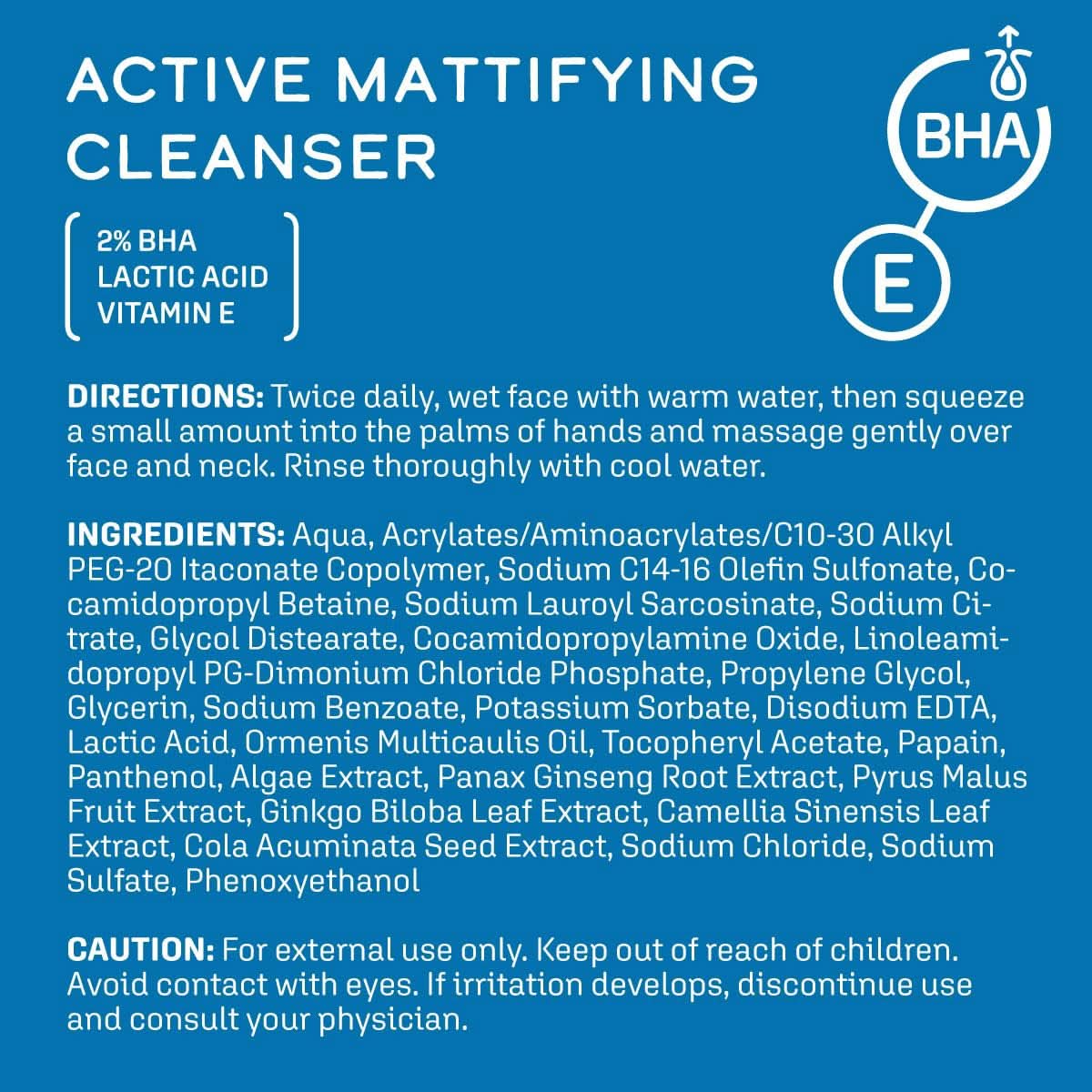 DCL Skincare Active Mattifying Cleanser, 2% Salicylic Acid, Lactic Acid, 198 ml Cosmetics and Beauty Naty Shop
