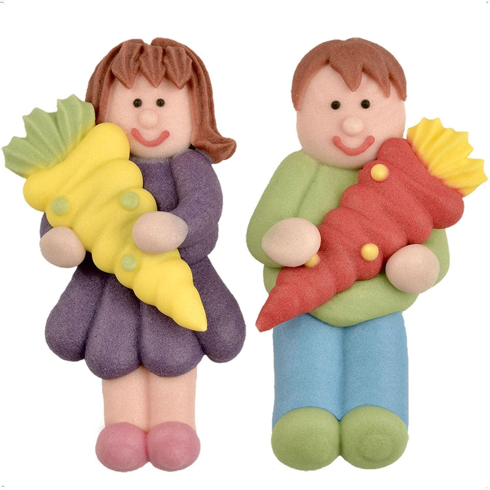 Günthart, 8 sugar figurines for the beginning of school and letters, 115 grams Sprinkles Naty Shop