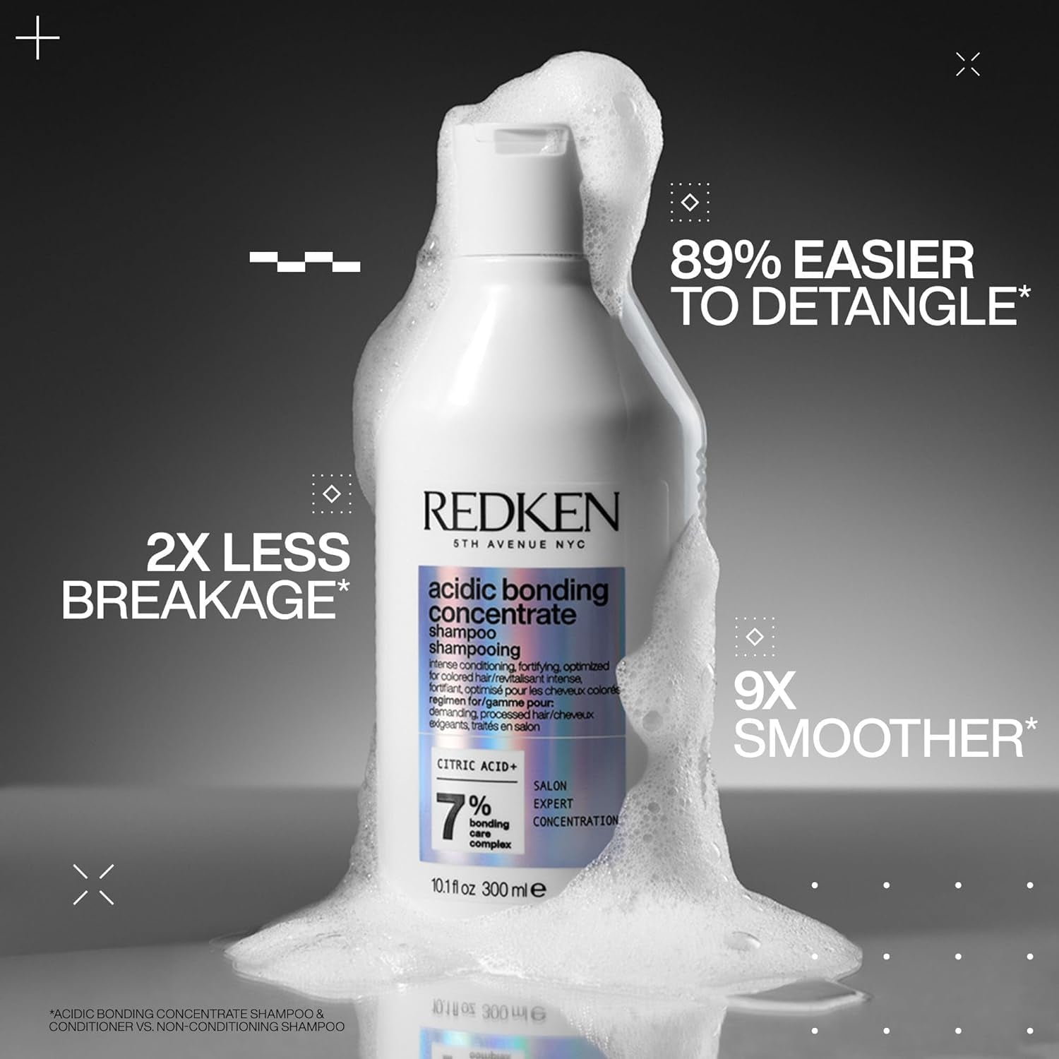 Sampon Redken Acidic Bonding Concentrate pentru par colorat, 300ml Duș și baie Redken
