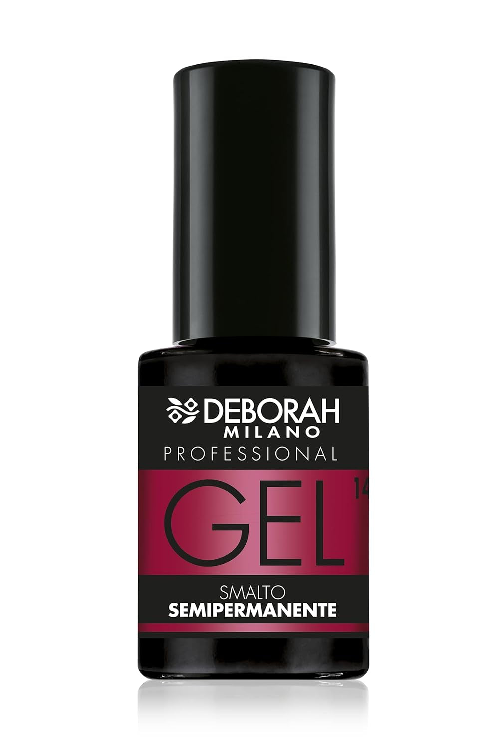 Milano Professional semi-permanent nail polish, no. 21 Burgundy, volumizing effect, long-lasting, for intense and glossy nails, 4.5 ml