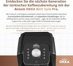 MAȘINĂ DE CAFEA TURCĂ Arzum OKKA RICH SPIN PRO (crom)