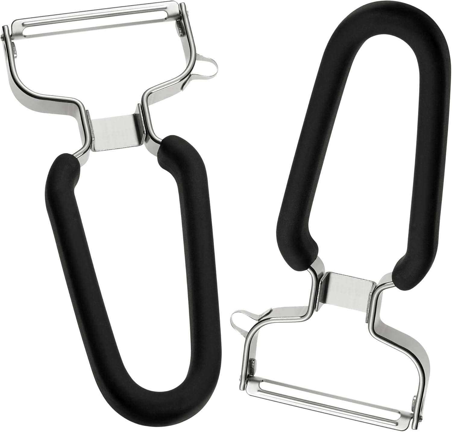 Lurch Economy Peeler Stainless Steel Potato Peeler with Blade Head Mobile Peeler Naty Shop 2Er Set