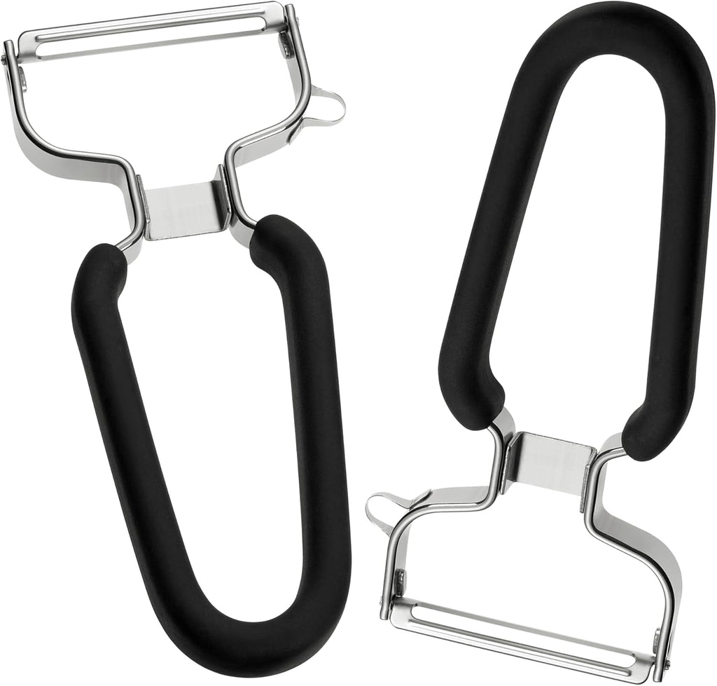 Lurch Economy Peeler, oțel inoxidabil, curățător de cartofi cu cap cu lamă mobila Peeler Naty Shop 2Er Set