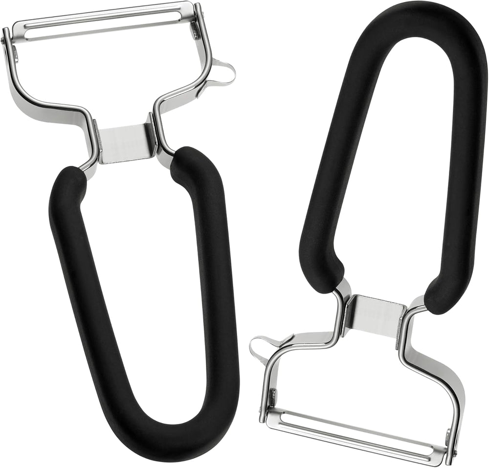 Lurch Economy Peeler Stainless Steel Potato Peeler with Blade Head Mobile Peeler Naty Shop 2Er Set