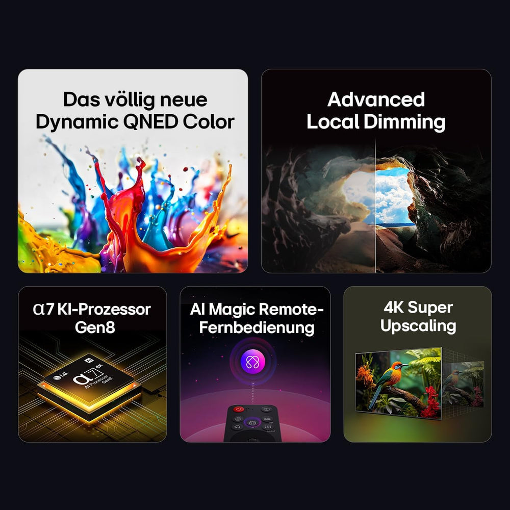 Televizor LG 43QNED82A6B, 43 inch (109 cm), 4K, QNED AI (procesor α7 Gen8 4K AI, webOS 25, 60Hz) [Anul modelului 2025]