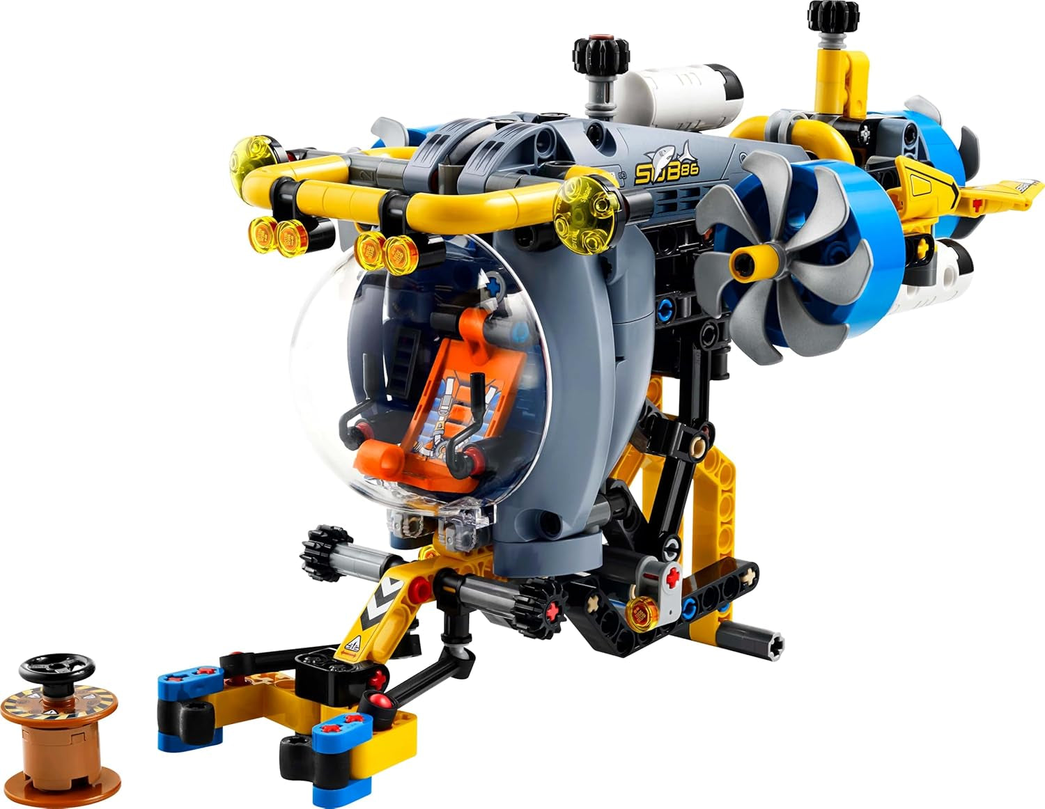 LEGO Technic Deep Sea Explorer Submarine Building Toy for Kids 9 Years Old Boys and Girls Creative Birthday Gift Ideas Buildable Vehicle with Rotating Propellers 42201 Building Sets Besuche den LEGO-Store