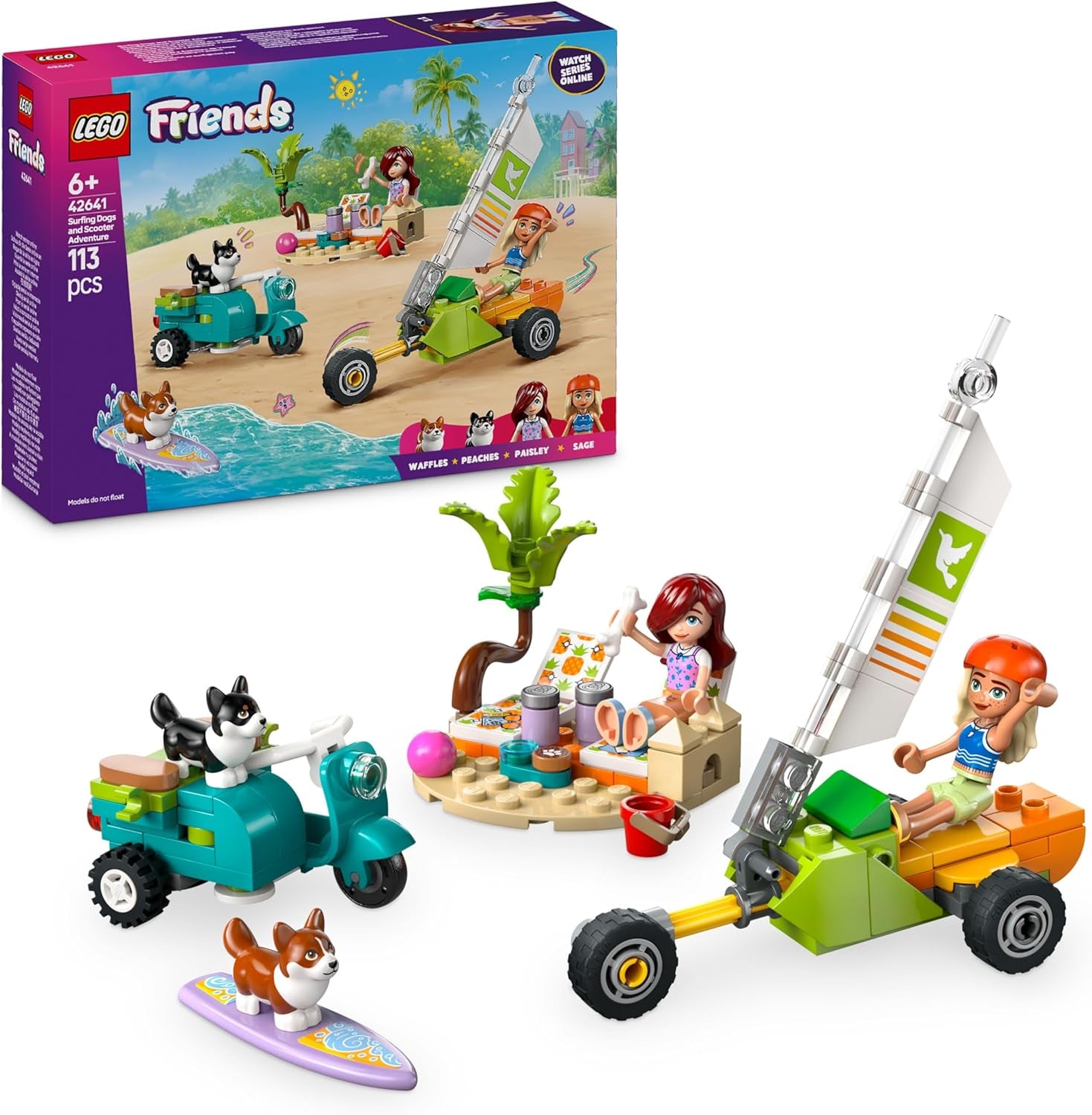 LEGO Friends Friendship Movie Night Toy for 6+ Year Old Girls - incl. 2 Mini Dolls, a Screen and a Light Brick Projector - Creative Building Set - 42642