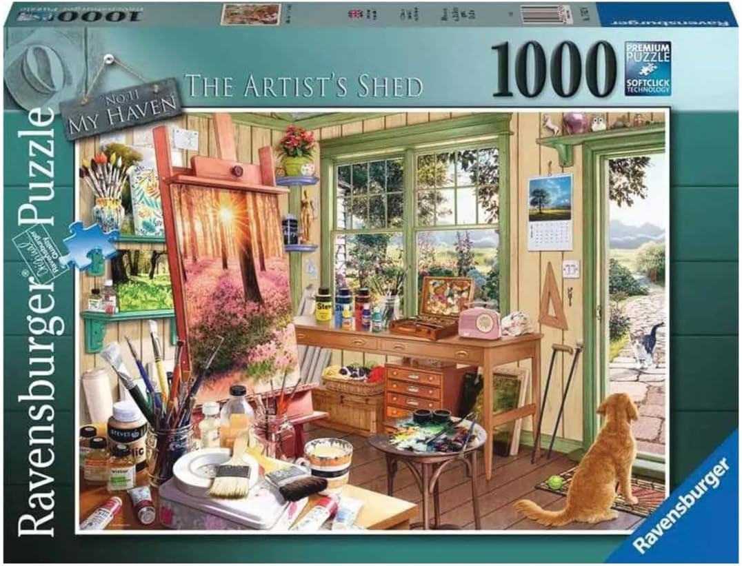 Ravensburger Puzzle 1000 piese - Adăpostul meu: magazia artistului Puzzle Naty Shop Design nou
