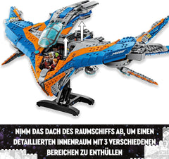 LEGO Marvel Guardians of the Galaxy: The Milano Building Spaceship Model with 4 Superhero Minifigures Avengers Flyer for Space Adventures Gift for Boys and Girls 76286 Building Sets Beuche den LEGO-Store