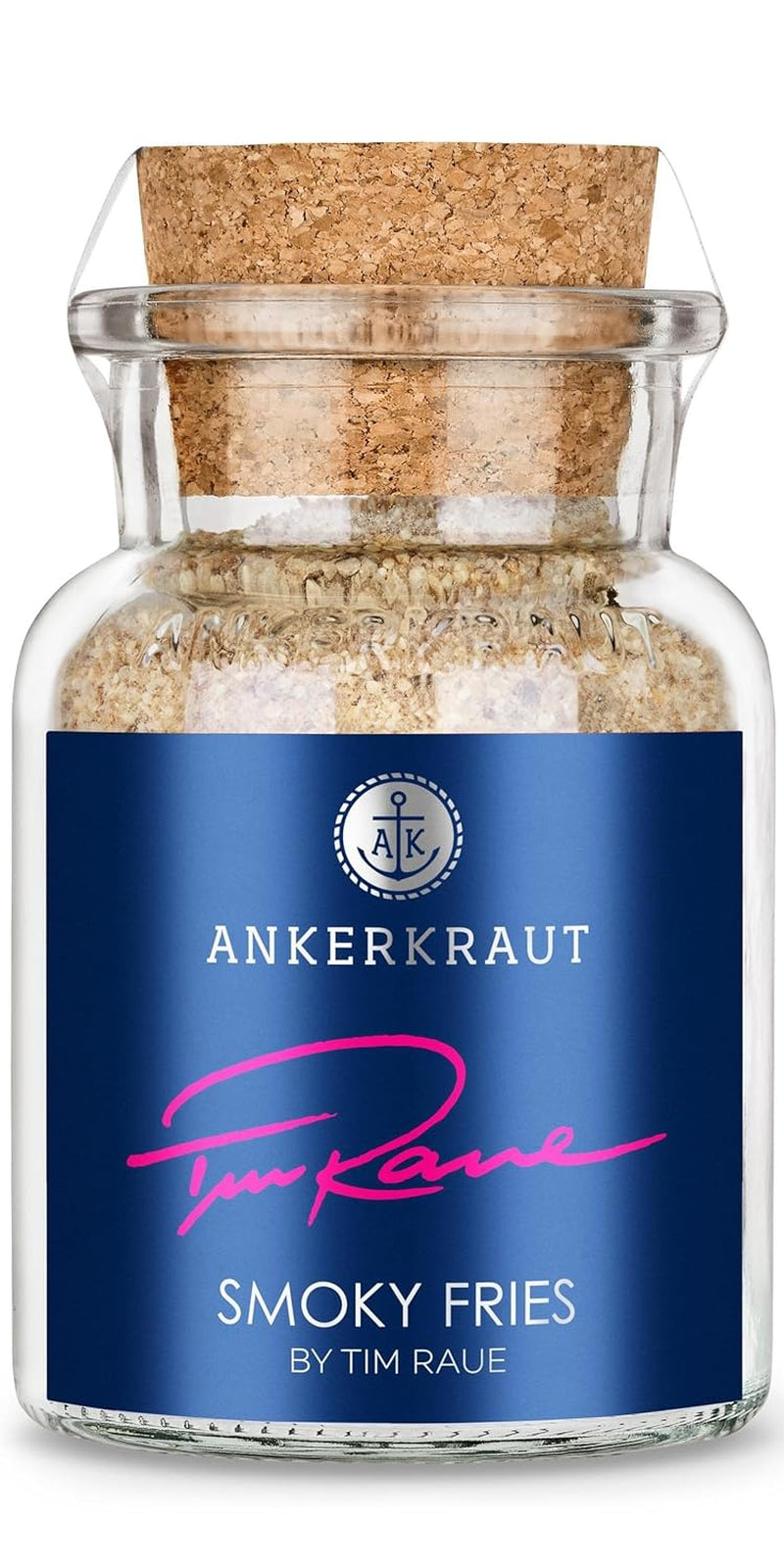 Ankerkraut Smoky Fries by Tim Raue, Mischung würzender Ingredient für Pommes Frites, Gourmet Pommes mit Rauch-Aroma, 145 g in Korkenglas