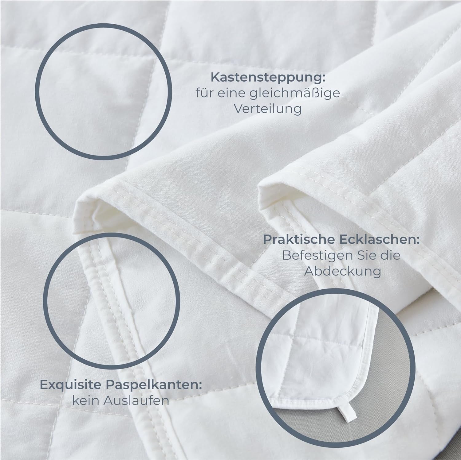 Degrees of Comfort pătură ponderată 135X200Cm 7Kg, pătură de terapie anti-stres fabricată din bumbac 100%, pătură grea Pătură ponderată pentru adulți Poate îmbunătăți somnul și reduce stresul Paturi si Cuverturi Degrees of Comfort