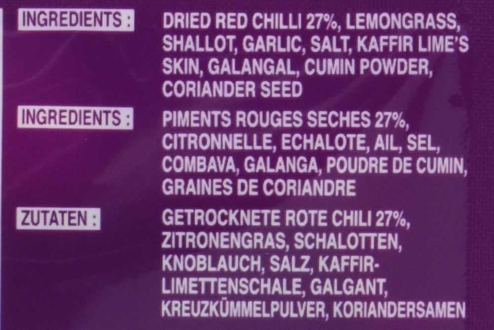 Cock Currypaste Panang, medium Schärfe, authentic thailändisch Kochen, natural ingredients, vegan, halal and gluten-free (1 x 50 g)
