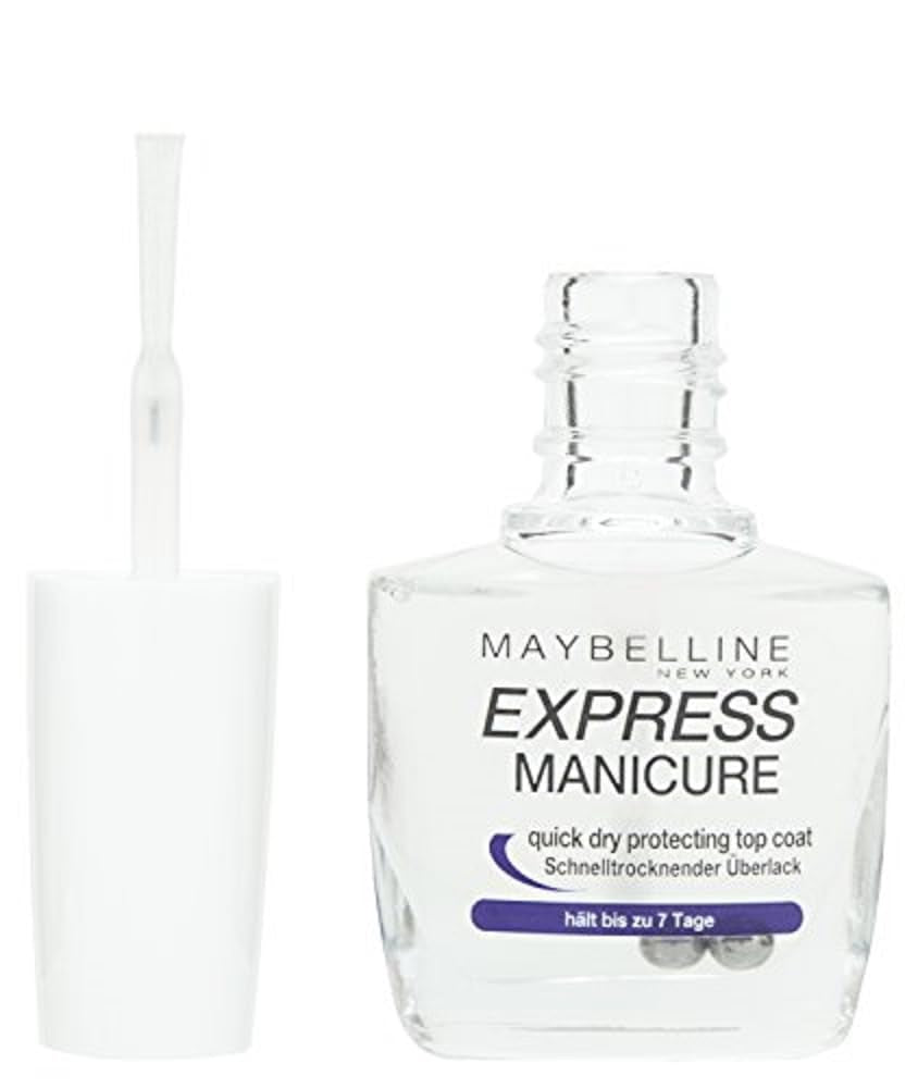 Maybelline New York Nail Care, strat de unghii cu uscare rapidă pentru manichiură expresă, transparent