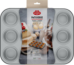 Ballarini, Baking tray, various models Molds and baking trays Naty Shop Gray 12 Muffins, 27 x 35 cm