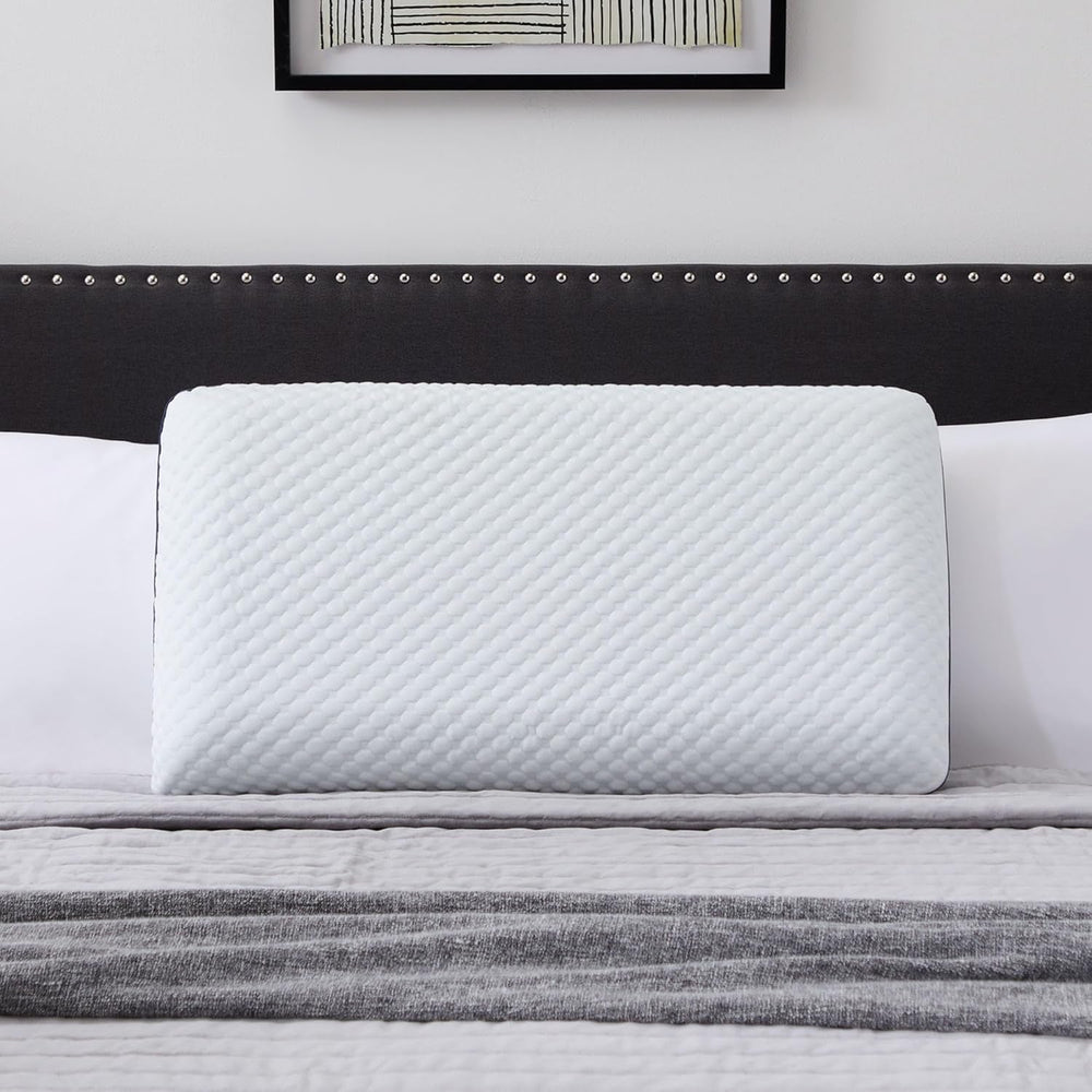 Pernă LUCID din spumă cu memorie cu gel 40x60 cm – respirabilă – efect răcoritor – husă lavabilă – pernă certificată Oeko-Tex, albă