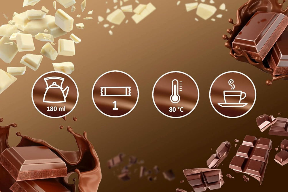 MOKATE® Dark hot chocolate - 1 package 180 grams - 10 sachets Cocoa and Hot Chocolate Naty Shop