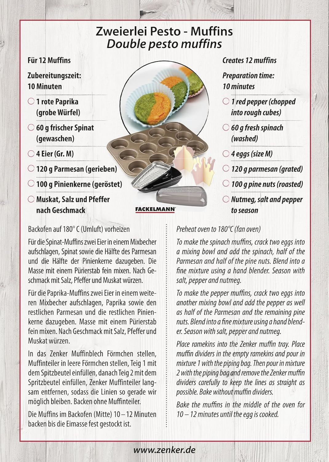 Zenker, muffin pan diameter Ø 7 cm, MOJAVE GOLD Molds and baking trays Naty Shop
