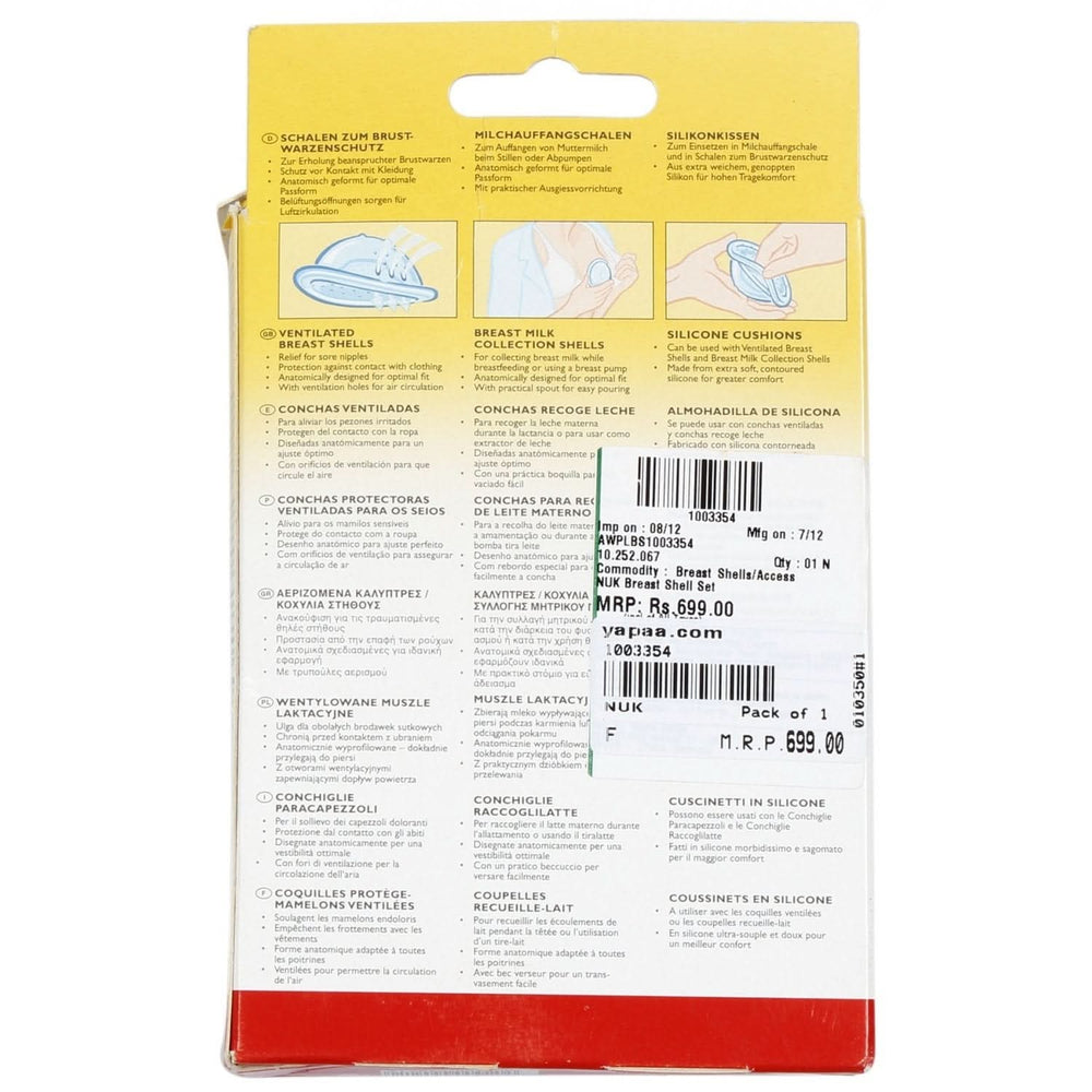 NUK Brustchalen-Set, 6-Teiliges Komplett-Set Accessories Food and Breastfeeding Bebe Naty Shop