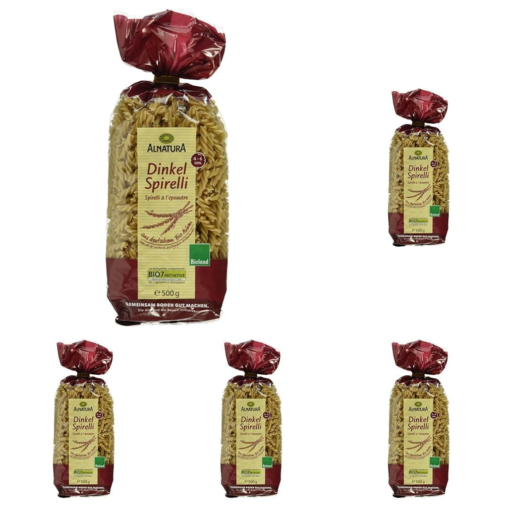 Organic spelled spirals, 500g (packaging may vary)