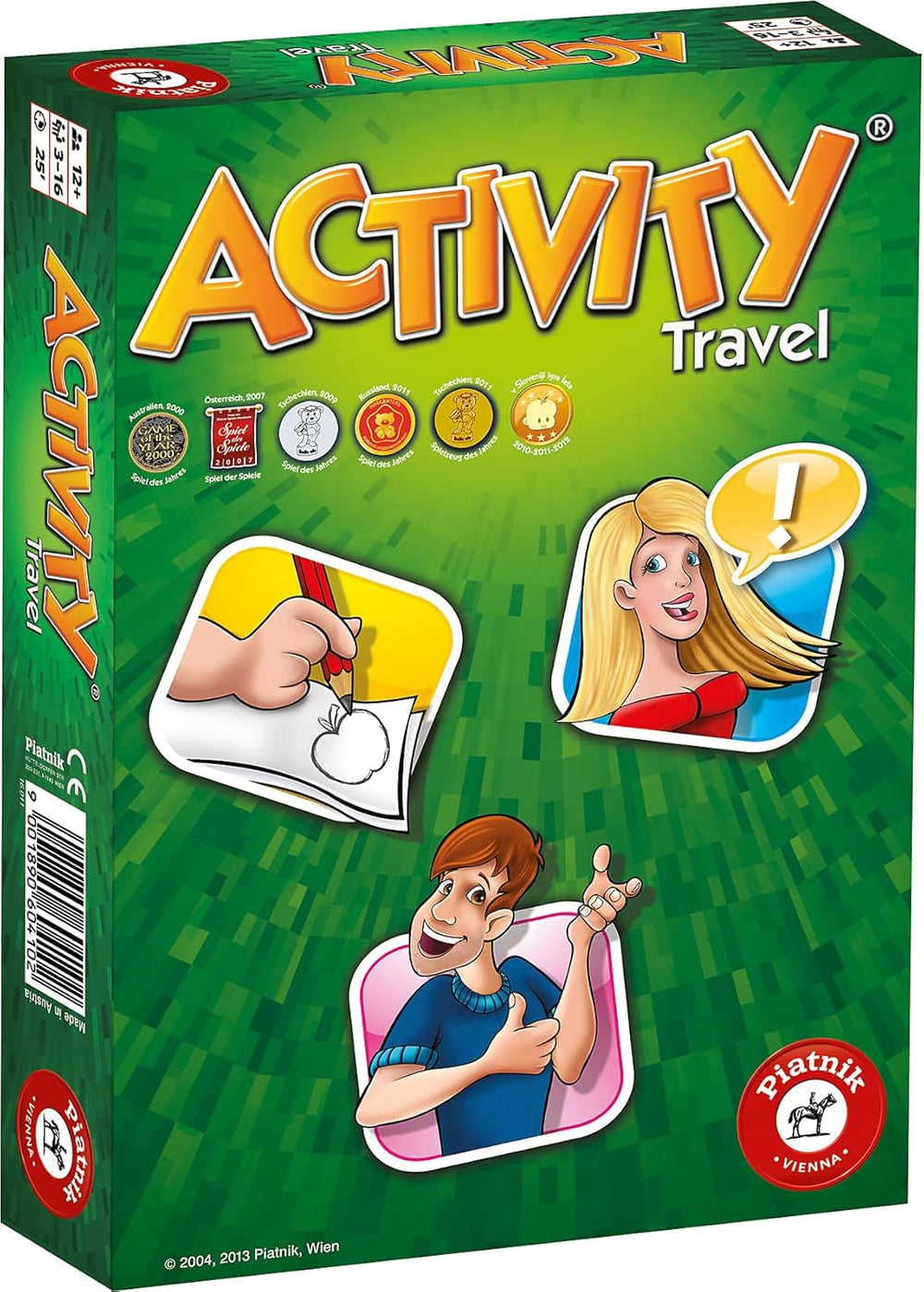 Piatnik 6028 - Joc original cu activități | Joc clasic pentru petreceri și seri de jocuri | Sunt necesare pantomimă, desen și explicații | 2.640 de termeni noi | Maxim 16 jucători posibili