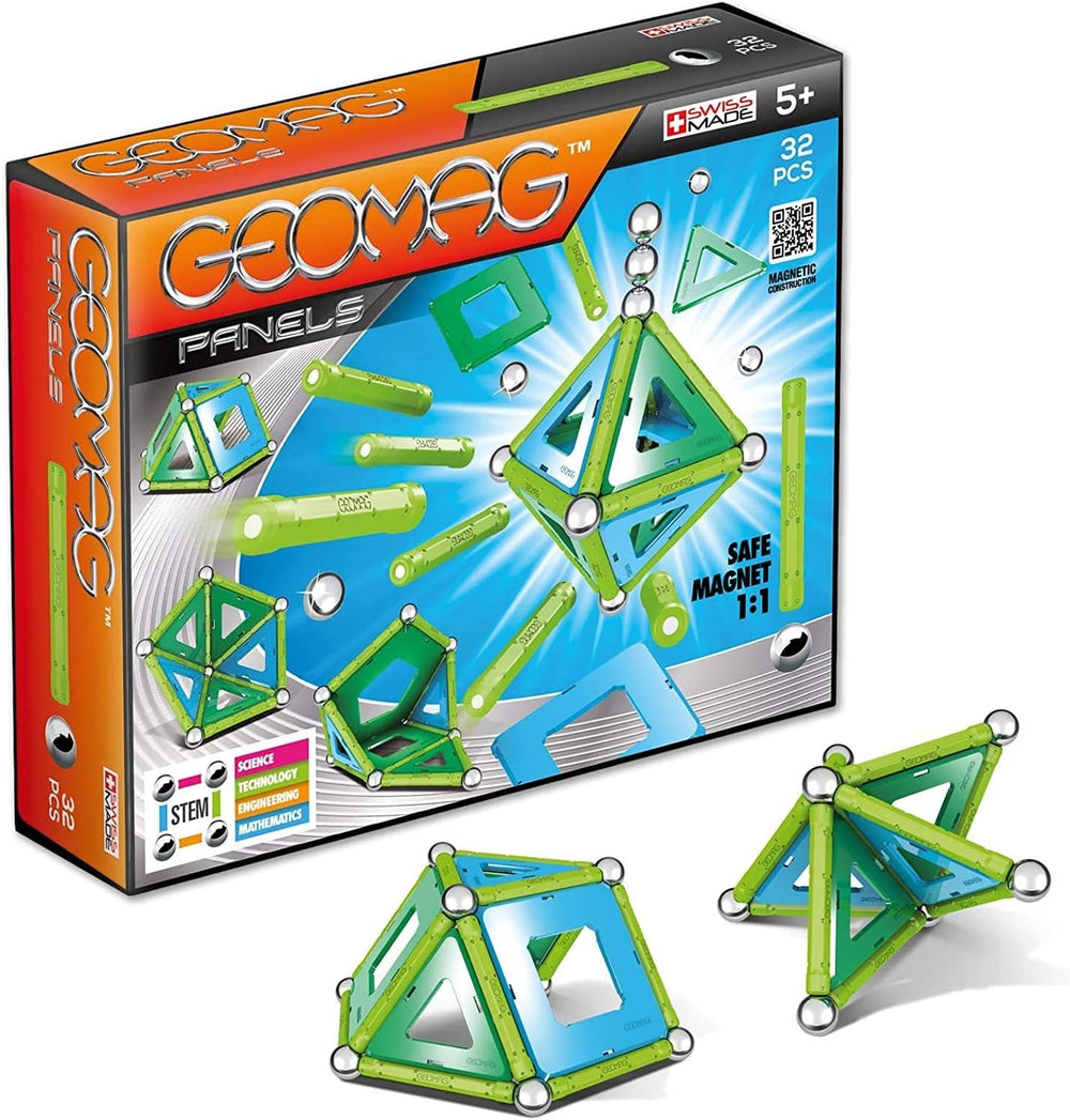 Geomag Classic Panels 192 Stück Magnetisches Spielzeug für Kinder, Geschenk für Jungen und Mädchen im Alter von 5 6 7 8 9 10 11 12 13 Jahren, magnetische Konstruktionen, Kinderspielzeu