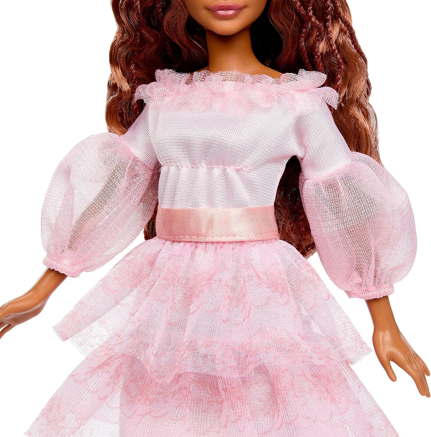 Mattel DISNEY Arielle, die Meerjungfrau - Festliche Arielle-Puppe mit pinkfarbenem Kleid und red Haaren, beweglich mit 5 Gelenken und Frisierspaß, für Kinder ab 3 Jahren, HPD90