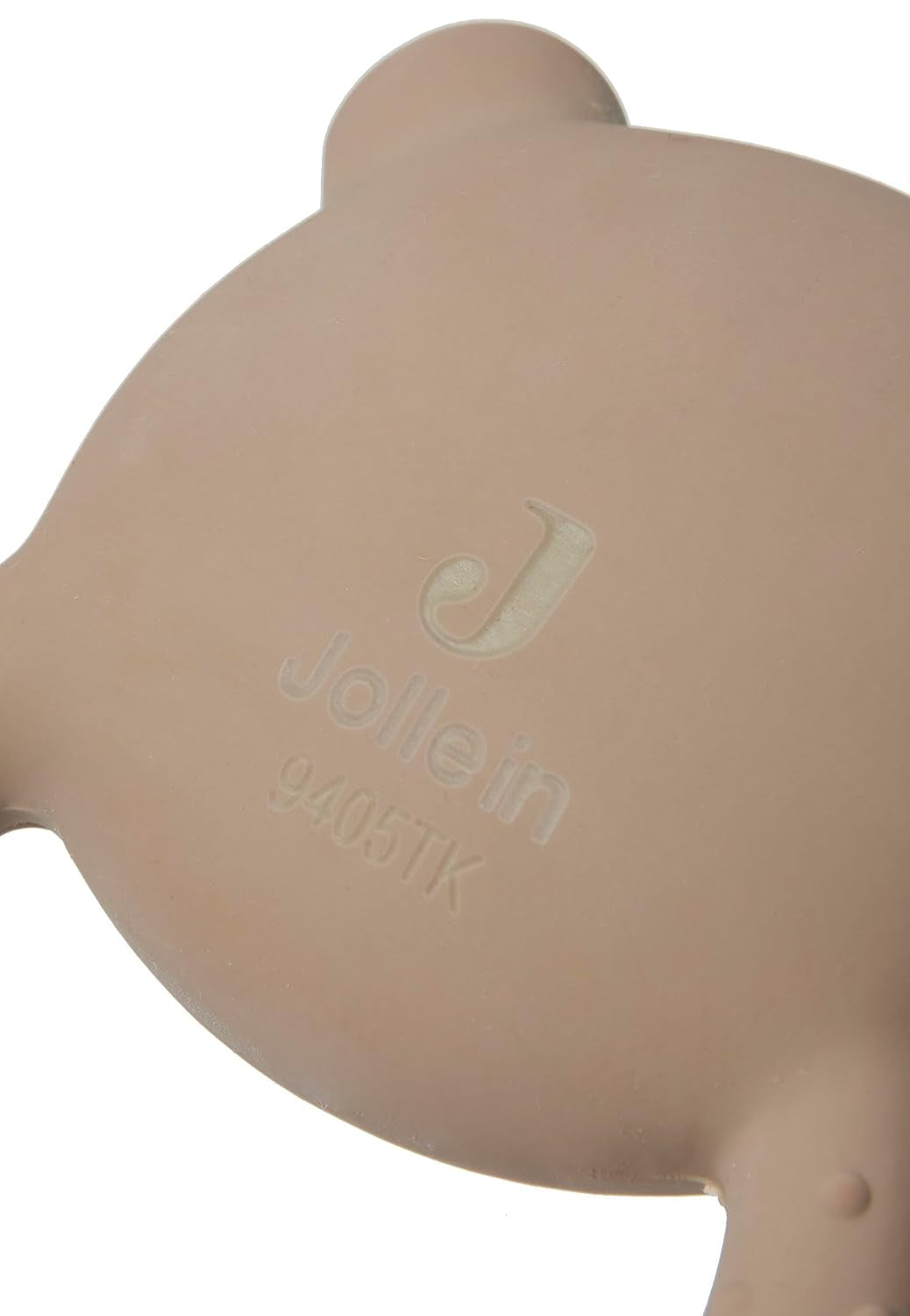Jollein 101-001-67008 Inel de dentiție din cauciuc natural, ursuleț de pluș, biscuit