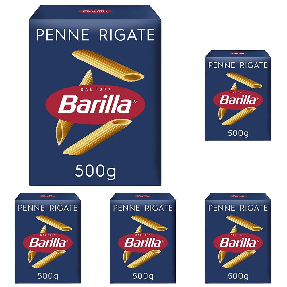 Pasta Barilla Classic Penne Rigate Nr. 73 from high-quality durum wheat, always al dente (1 x 500 g)