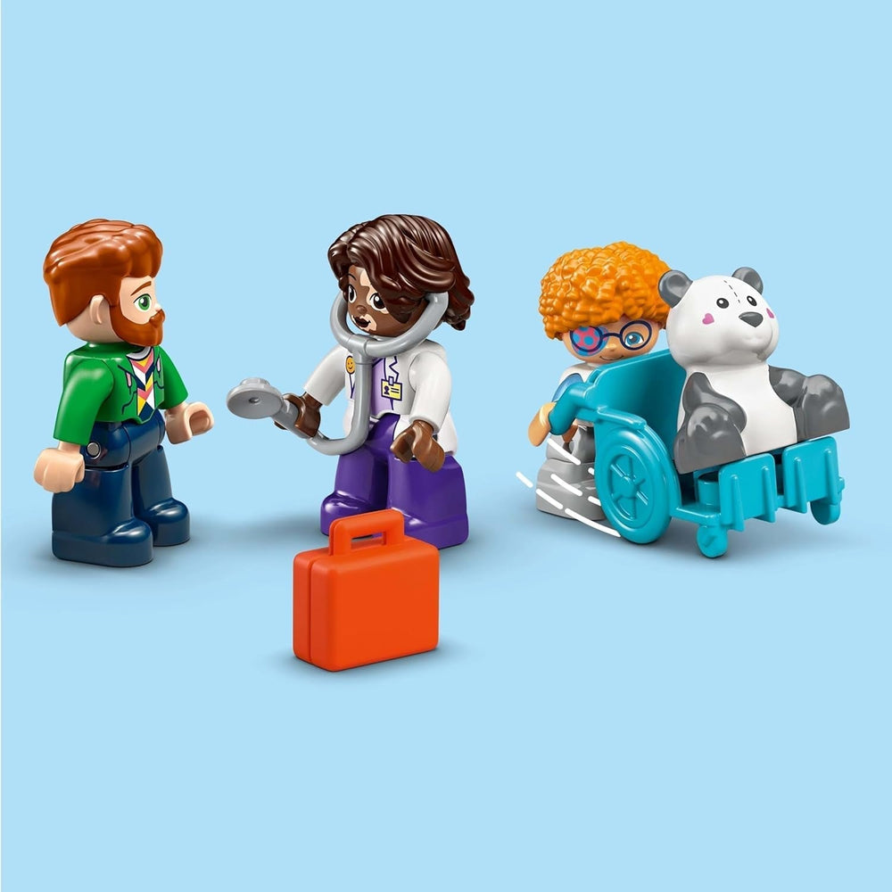 LEGO DUPLO Town First Visit to the Doctor, Building Toy, Playset to Promote Fine Motor Skills, Gift for Toddlers 2 Years Old, Educational Toy, Hospital Role Play 10449 Building Sets Besuche den LEGO-Store