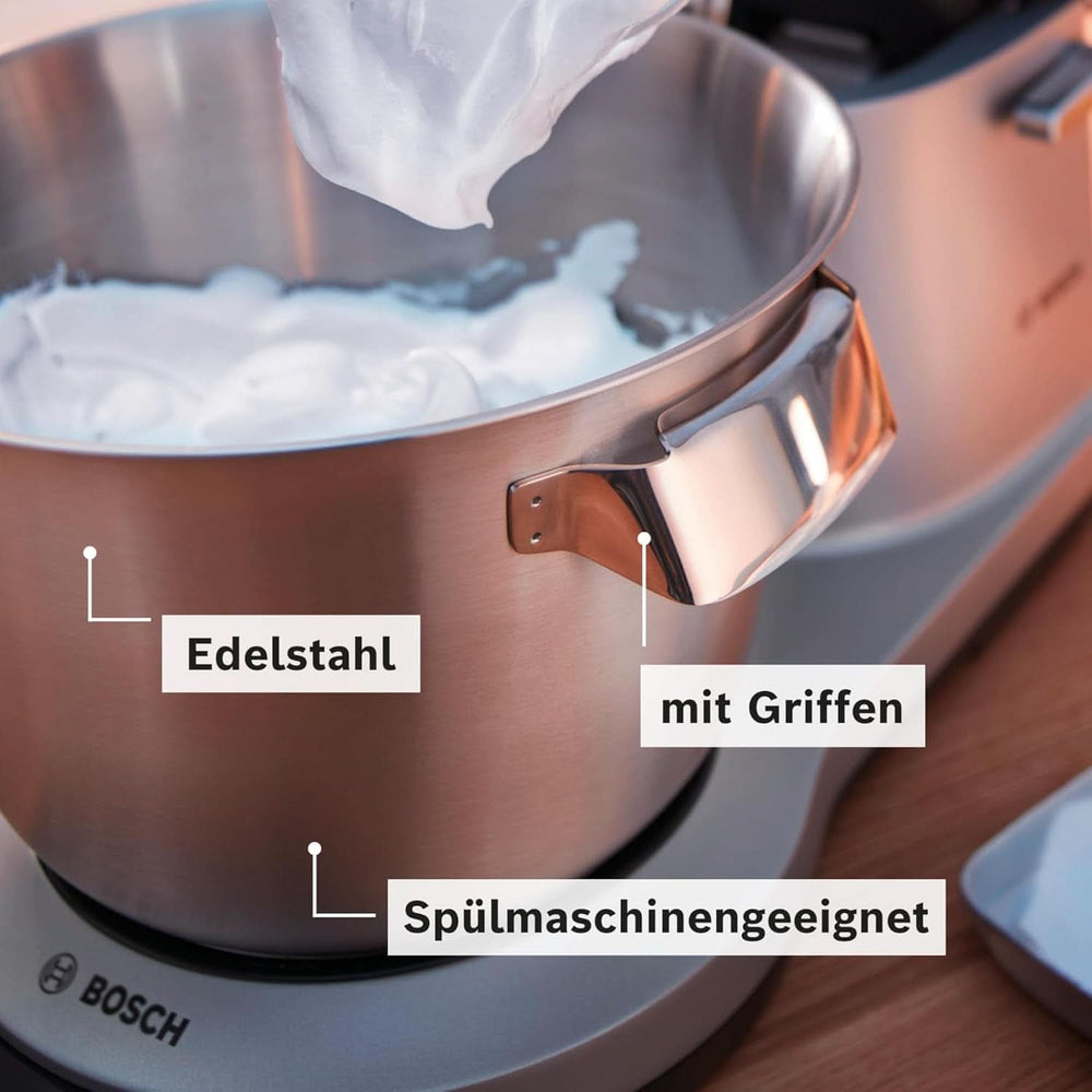 Food processor Bosch Series 8 MUM9AX5S00, stainless steel bowl 5.5 L, 1600W Mother and Child Naty Shop