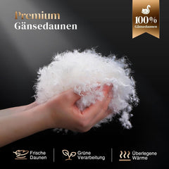 135X200 All Season Comforter 100% Cotton Goose Down Feather Comforter Thick Filled Feather Comforter No Live Plush Extra Fluffy Transitional Comforter 3D Baffle Box Single Bed White Quilts & Quilts Naty Shop