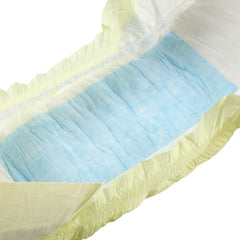 CutiePlusU Adult Diapers, 10 Pack Disposable Incontinence Panties with Loops for Women and Men, Maximum Absorbency Overnight - Yellow (Medium Size 71-96cm)