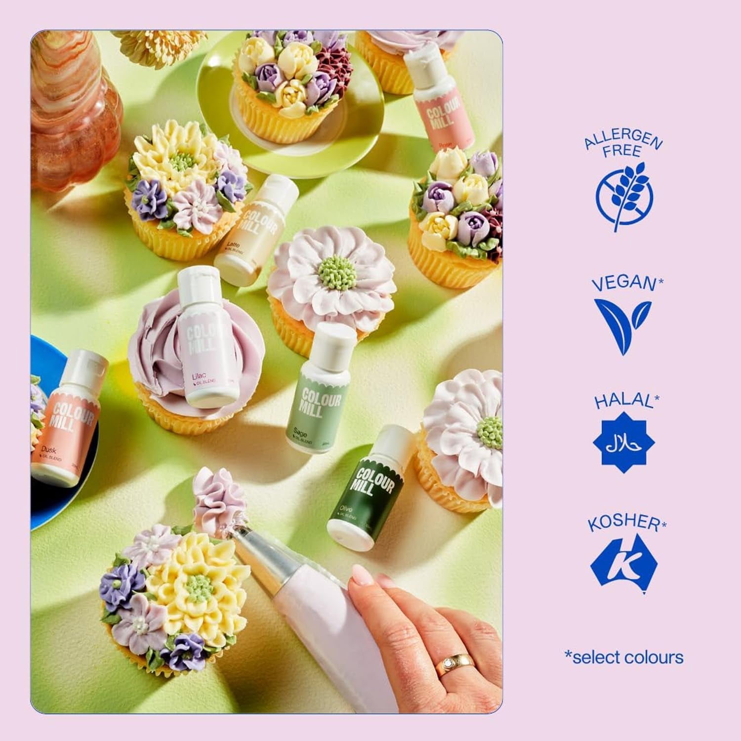 Colorant alimentar pe bază de ulei Colour Mill Blend, culoare bleumarin - Colorant alimentar pentru ciocolată, fondant, brioșe, prăjituri, copt, macaroane - Colorant alimentar pentru decorarea torturilor - 100 ml