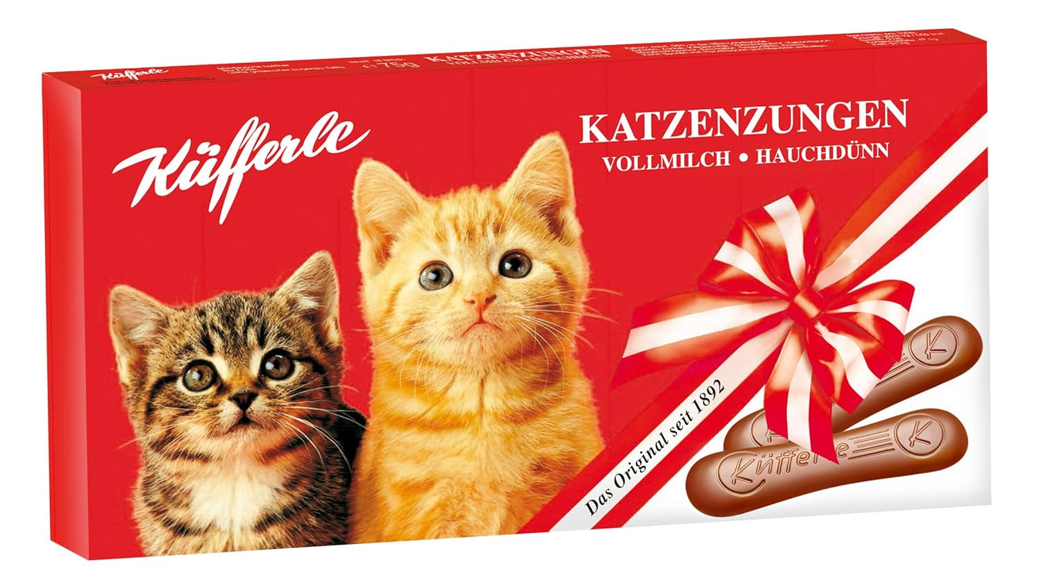 Küfferle cat's tongues 10x75g multipack, milk chocolate, 10 pieces