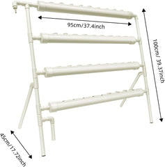 Hydroponic System, Tower Hydroponic Grow Kit, 4 Tier Planter Stand with 36 Planting Holes, Soilless Plant Growing Systems for Garden, Office and Other Indoor and Outdoor Spaces