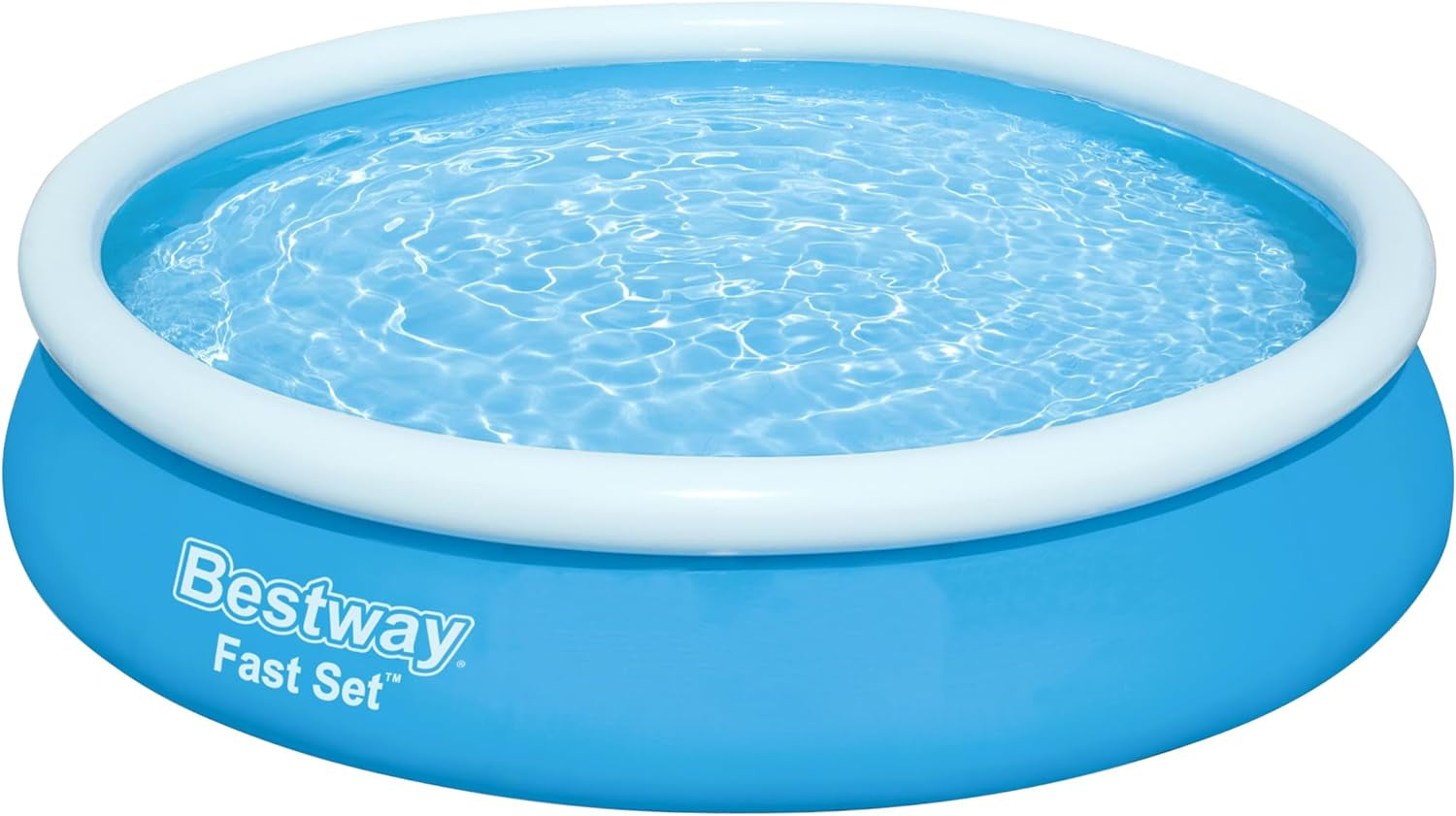 Piscină Bestway Fast Set, fără pompă, albastră, 366 x 76 cm, fără accesorii
