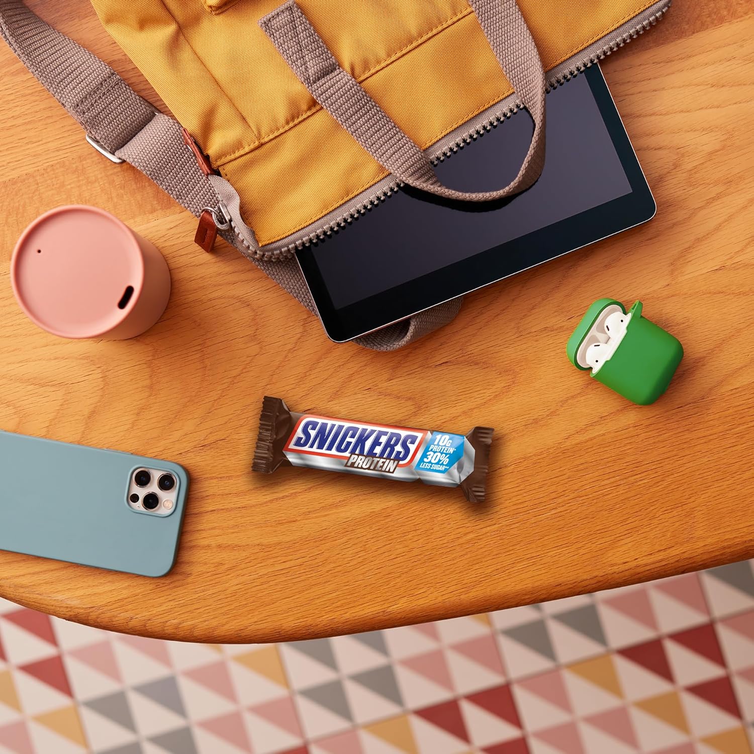 Snickers Chocolate Protein Bars - Rich Flavor With Caramel Hazelnuts And Nougat, Bulk Pack 18x47g