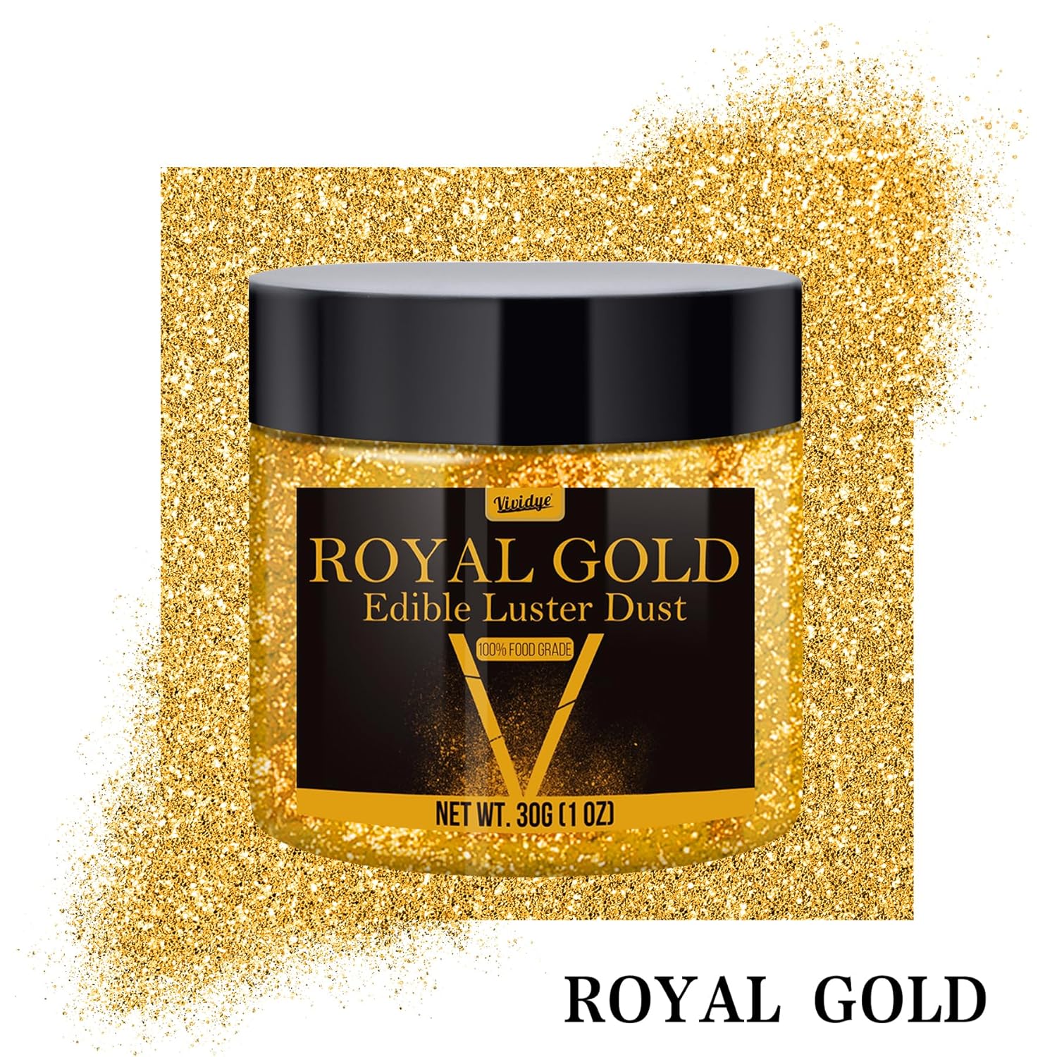 Edible glitter, powder, various colors, 30 grams Naty Shop