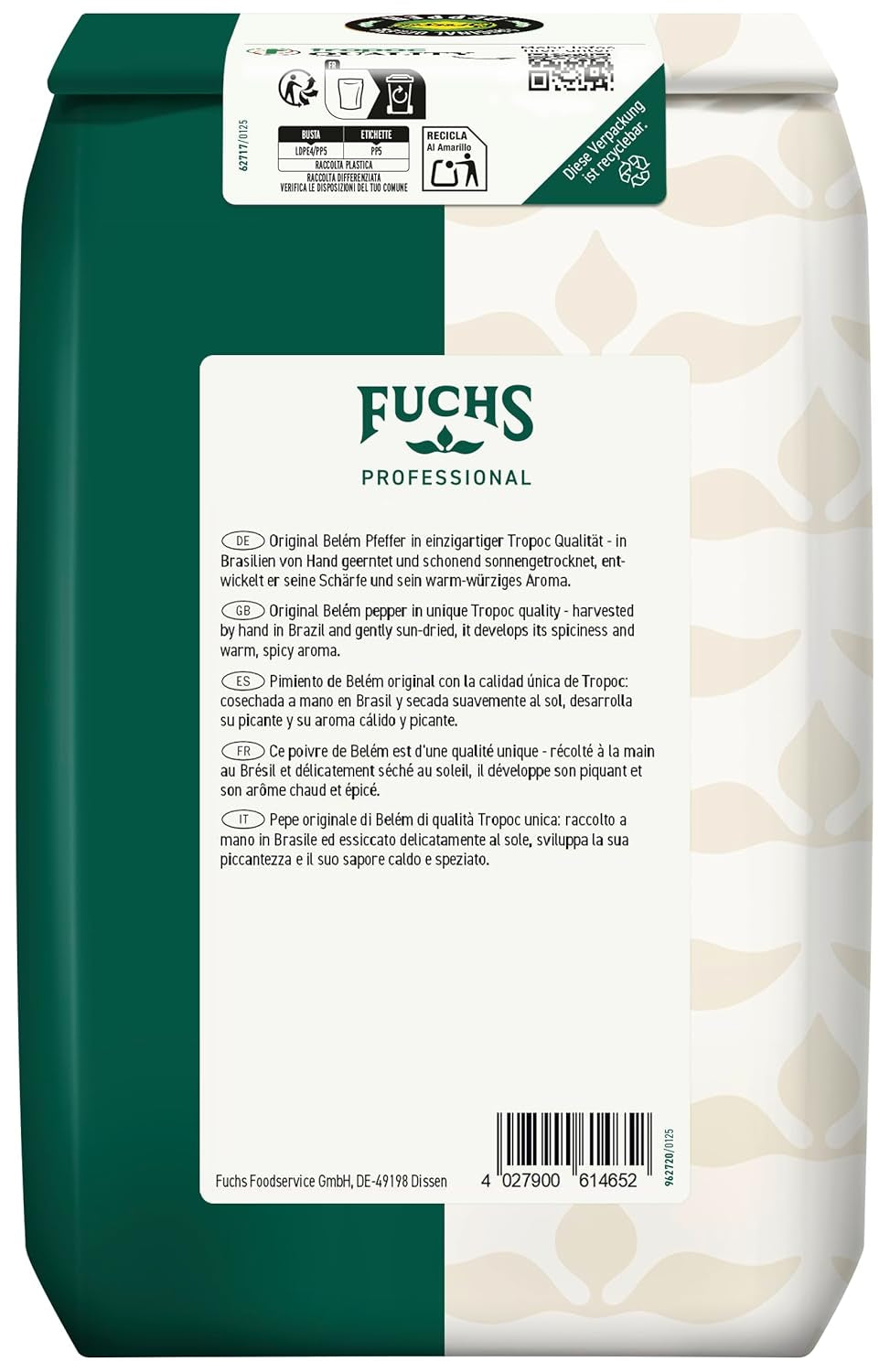 Fuchs Pfeffer schwarz ganz spezial (1 x 1 kg) | 1st Pack