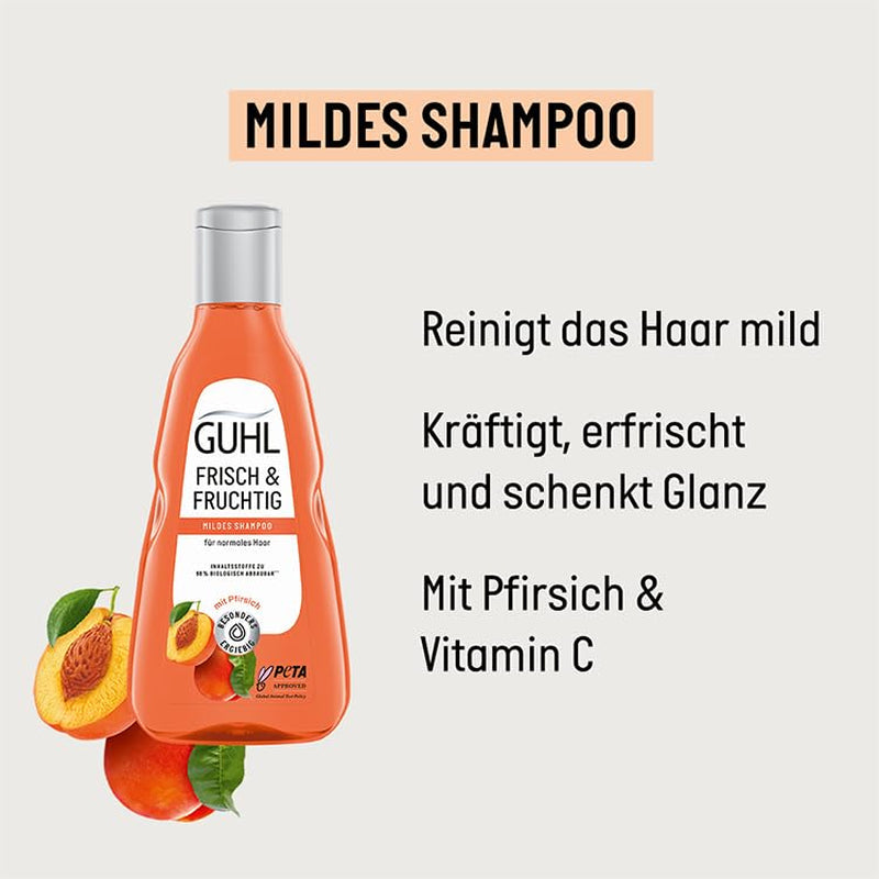 Guhl Fresh & Fruity Shampoo - Contents: 250 Ml - Hair type: Normal Shower and bath Guhl