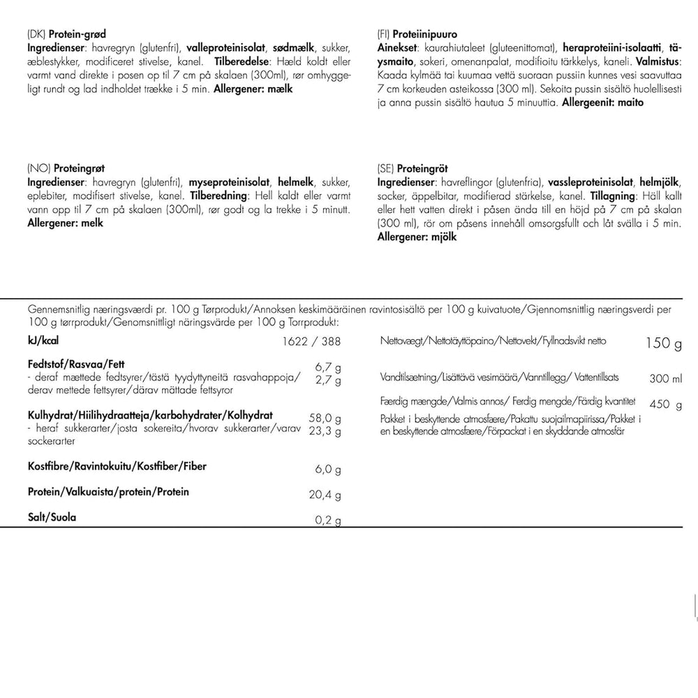 Trek'n Eat Protein Porridge – High Protein Breakfast for the Outdoors | Freeze-dried table for camping, hiking and expeditions | Filling, quick to prepare, ideal for traveling