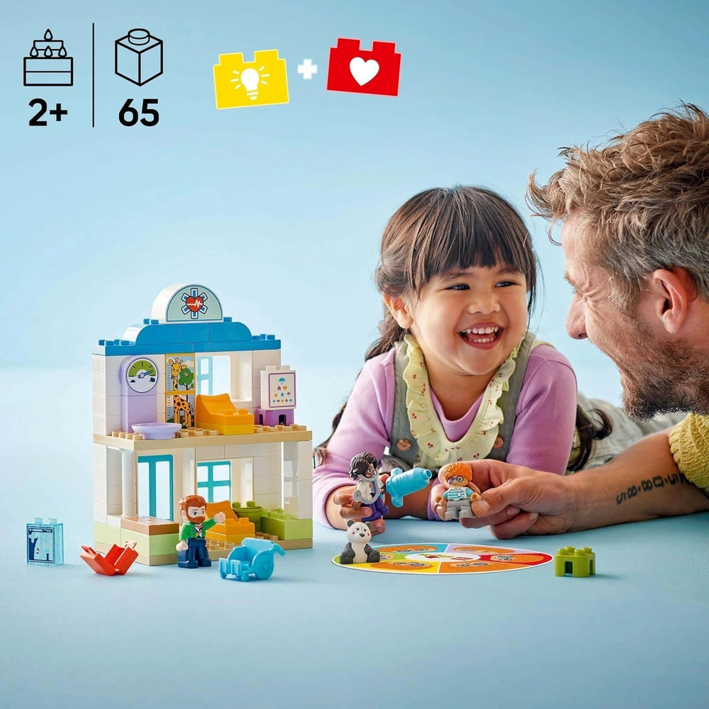 LEGO DUPLO Town First Visit to the Doctor, Building Toy, Playset to Promote Fine Motor Skills, Gift for Toddlers 2 Years Old, Educational Toy, Hospital Role Play 10449 Building Sets Besuche den LEGO-Store