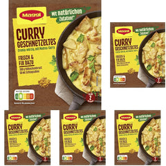 MAGGI Fix für Curry Geschnetzeltes, Würzmischung, mit natürliche Ingredient*, für 2 Portionen, 1er Pack (1 x 41g)