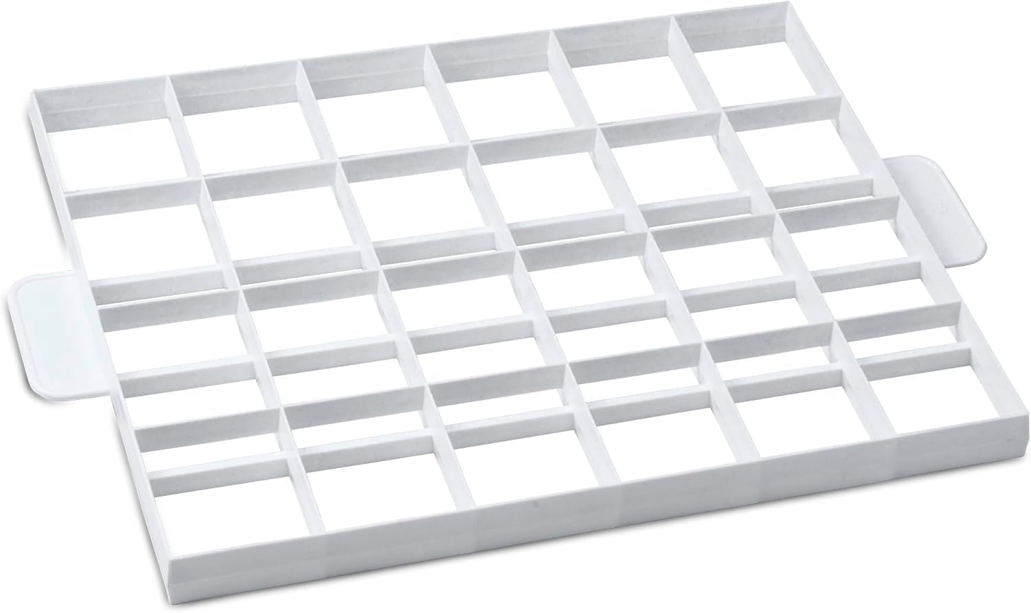 Divizor de prăjituri și tăietor de aluat STÄDTER pentru 24 sau 30 de bucăți, plastic alimentar, lavabil în mașina de spălat vase, utilizabil pe ambele părți